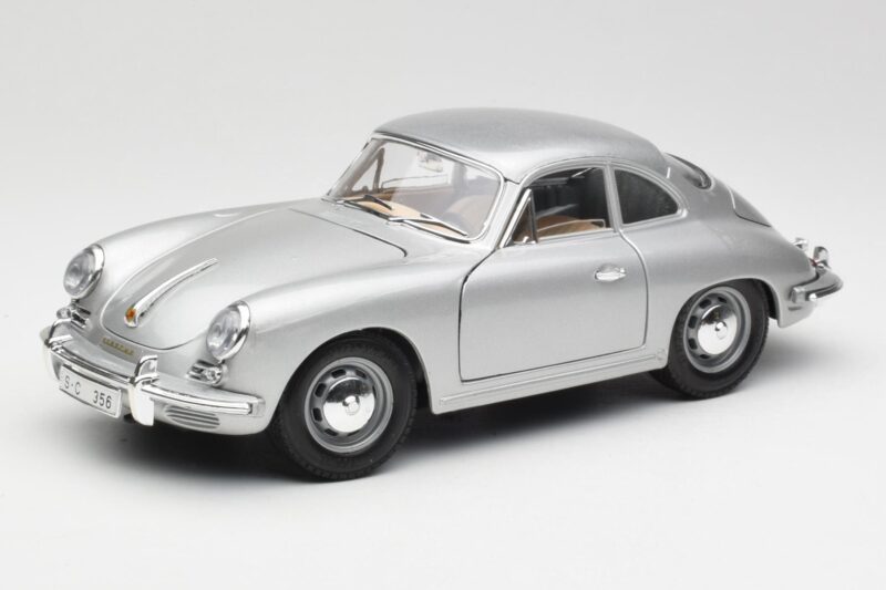 Porsche 356B Srebrny Bburago 1:18 3021-M1 Metal