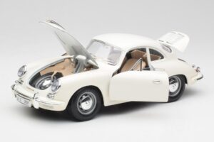 Porsche 356B Biały Bburago 1:18 3021-M3 Metal — zdjęcie 2 z 8