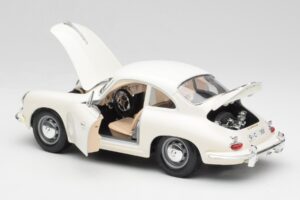 Porsche 356B Biały Bburago 1:18 3021-M3 Metal — zdjęcie 5 z 8