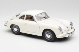 Porsche 356B Biały Bburago 1:18 3021-M3 Metal — zdjęcie 6 z 8