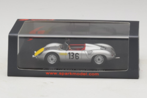 Porsche 718 RS 61 #136 S. Moss / G. Hill Porsche KG Targa Florio 1961 Spark 1:43 S4149 Żywica — zdjęcie 4 z 4