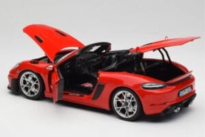 Porsche 718 Spyder RS Guards Red Norev 1:18 187271 Metal — zdjęcie 5 z 8