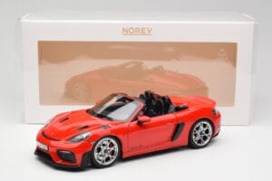 Porsche 718 Spyder RS Guards Red Norev 1:18 187271 Metal — zdjęcie 8 z 8