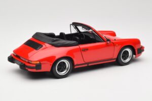 Porsche 911 930 Carrera 3.2 Cabriolet Guards Red Minichamps 1:18 110063030 Metal — zdjęcie 3 z 8