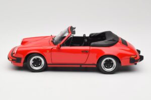 Porsche 911 930 Carrera 3.2 Cabriolet Guards Red Minichamps 1:18 110063030 Metal — zdjęcie 4 z 8