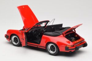 Porsche 911 930 Carrera 3.2 Cabriolet Guards Red Minichamps 1:18 110063030 Metal — zdjęcie 5 z 8
