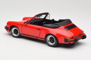 Porsche 911 930 Carrera 3.2 Cabriolet Guards Red Minichamps 1:18 110063030 Metal — zdjęcie 7 z 8