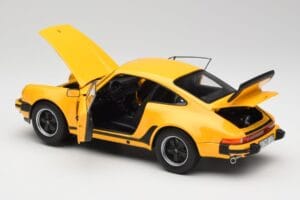 Porsche 911 930 Turbo 3.0 Żółty Norev 1:18 187579 Metal — zdjęcie 5 z 8