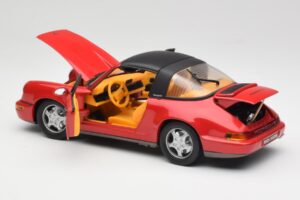 Porsche 911 964 Carrera 2 Targa Czerwony Anson 1:18 30305-W Metal — zdjęcie 5 z 8