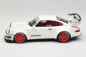 Porsche 911 964 RWB Hoonigan Biały GT Spirit 1:18 GT732 Żywica — zdjęcie 3 z 6