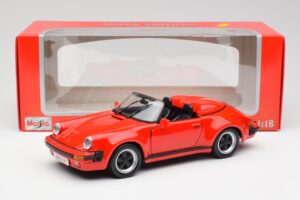 Porsche 911 964 Speedster Czerwony Maisto 1:18 37800-M2 Metal — zdjęcie 8 z 8
