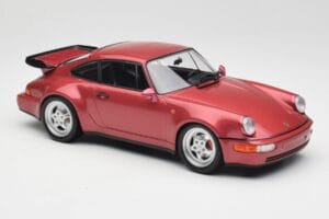 Porsche 911 964 Turbo Czerwony Minichamps 1:18 155069102 Metal — zdjęcie 4 z 6