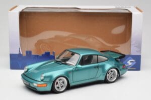 Porsche 911 964 Turbo Wimbledon Green Metallic Solido 1:18 S1803407 Metal — zdjęcie 8 z 8