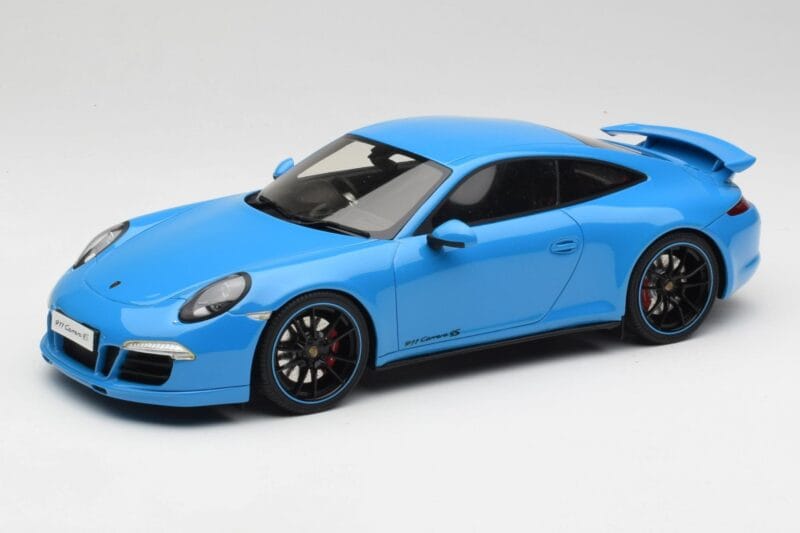Porsche 911 991 Carrera 4S Aerokit Niebieski GT Spirit 1:18 GT085 Żywica