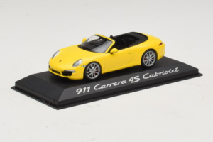 Porsche 911 991 Carrera 4S Kabriolet Żółty Minichamps 1:43 WAP0201120C Metal — zdjęcie 2 z 5