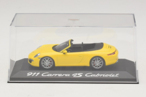 Porsche 911 991 Carrera 4S Kabriolet Żółty Minichamps 1:43 WAP0201120C Metal — zdjęcie 4 z 5