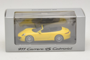 Porsche 911 991 Carrera 4S Kabriolet Żółty Minichamps 1:43 WAP0201120C Metal — zdjęcie 5 z 5