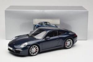 Porsche 911 991 Carrera S Blue Metallic Minichamps 1:18 WAP0210200C Metal — zdjęcie 8 z 8