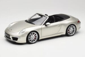 Porsche 911 991 Carrera S Kabriolet GT Srebrny Metalik Minichamps 1:18 100061030 Metal