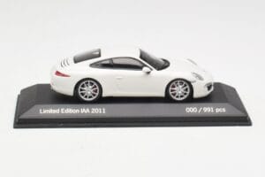 Porsche 911 991 Carrera S Biały IAA Frankfurt 2011 Minichamps 1:43 WAX20100090 Metal — zdjęcie 3 z 5