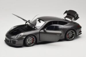 Porsche 911 991 GT3 Grey Metallic Minichamps 1:18 110062720 Metal — zdjęcie 2 z 8