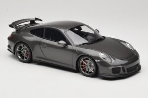 Porsche 911 991 GT3 Grey Metallic Minichamps 1:18 110062720 Metal — zdjęcie 6 z 8