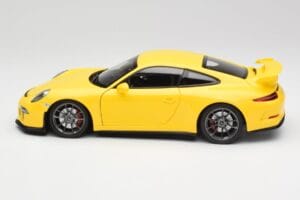 Porsche 911 991 GT3 Racing Żółty i Srebrne Koła Minichamps 1:18 110062722 Metal — zdjęcie 4 z 8