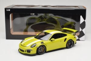 Porsche 911 991.1 GT3 RS Lizard Green & Stripes Minichamps 1:18 155066224 Metal — zdjęcie 6 z 6