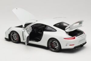 Porsche 911 991 GT3 Biały Z Srebrnymi Felgami Minichamps 1:18 113062721 Metal — zdjęcie 5 z 8