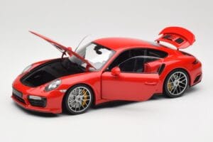 Porsche 911 991 Turbo S Guards Red Minichamps 1:18 110067122 Metal — zdjęcie 2 z 8