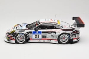 Porsche 911 991.1 GT3 R #21 WTM Racing J. Stursberg / V. Krumbach 24h Nurburgring 2016 Minichamps 1:18 155166021 Metal — zdjęcie 3 z 6