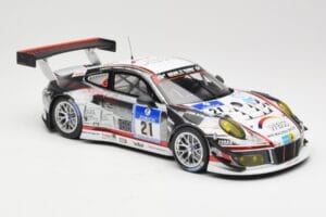 Porsche 911 991.1 GT3 R #21 WTM Racing J. Stursberg / V. Krumbach 24h Nurburgring 2016 Minichamps 1:18 155166021 Metal — zdjęcie 4 z 6