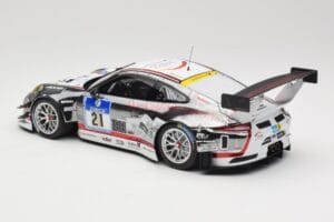 Porsche 911 991.1 GT3 R #21 WTM Racing J. Stursberg / V. Krumbach 24h Nurburgring 2016 Minichamps 1:18 155166021 Metal — zdjęcie 5 z 6