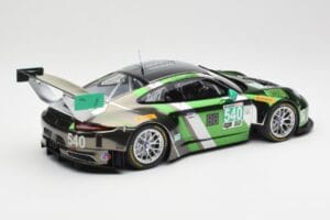 Porsche 911 991.1 GT3 R #540 Black Swan Racing P. Long / T. Pilgrim 24h Daytona 2016 Minichamps 1:18 155166540 Metal — zdjęcie 2 z 6