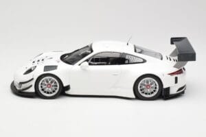 Porsche 911 991.1 GT3 R Biały Ze Srebrnymi Felgami Minichamps 1:18 153166000 Metal — zdjęcie 3 z 6