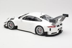 Porsche 911 991.1 GT3 R Biały Ze Srebrnymi Felgami Minichamps 1:18 153166000 Metal — zdjęcie 5 z 6