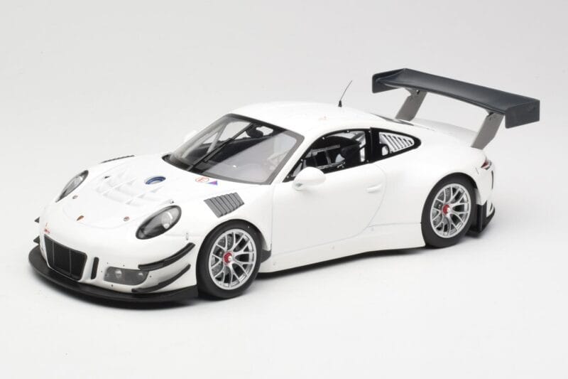 Porsche 911 991.1 GT3 R Biały Ze Srebrnymi Felgami Minichamps 1:18 153166000 Metal
