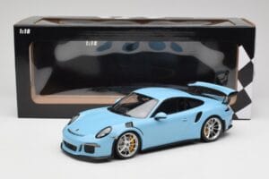 Porsche 911 991.1 GT3 RS Niebieski Matowe Felgi Minichamps 1:18 153066235 Metal — zdjęcie 6 z 6