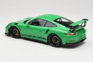 Porsche 911 991.1 GT3 RS Zielony Czarne Felgi Minichamps 1:18 153066228 Metal — zdjęcie 5 z 6