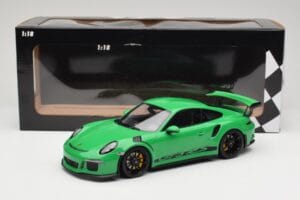 Porsche 911 991.1 GT3 RS Zielony Czarne Felgi Minichamps 1:18 153066228 Metal — zdjęcie 6 z 6