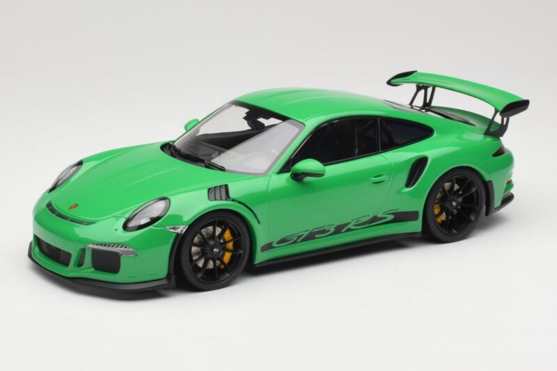Porsche 911 991.1 GT3 RS Zielony Czarne Felgi Minichamps 1:18 153066228 Metal