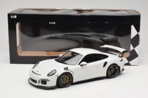 Porsche 911 991.1 GT3 RS Biały Czarne Felgi Minichamps 1:18 153066224 Metal — zdjęcie 6 z 6