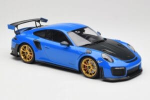 Porsche 911 991.2 GT2 RS Niebieski ze Złotymi Felgami Minichamps 1:18 155068302 Metal — zdjęcie 4 z 6