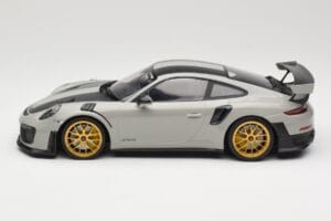 Porsche 911 991.2 GT2 RS Chalk Weissach Package Złote Felgi Minichamps 1:18 155068304 Metal — zdjęcie 3 z 6