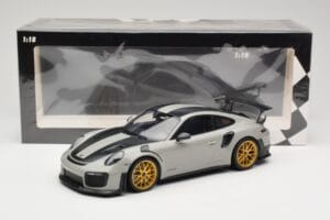 Porsche 911 991.2 GT2 RS Chalk Weissach Package Złote Felgi Minichamps 1:18 155068304 Metal — zdjęcie 6 z 6