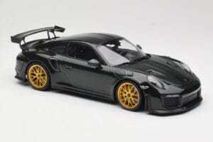 Porsche 911 991.2 GT2 RS Zielony Weissach Package Złote Felgi Minichamps 1:18 155068306 Metal — zdjęcie 4 z 6