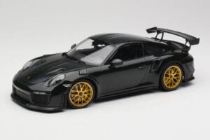 Porsche 911 991.2 GT2 RS Zielony Weissach Package Złote Felgi Minichamps 1:18 155068306 Metal