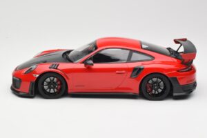 Porsche 911 GT2 RS 991.2 Czerwony Czarne Felgi Minichamps 1:18 155068307 Metal — zdjęcie 3 z 6