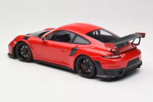 Porsche 911 GT2 RS 991.2 Czerwony Czarne Felgi Minichamps 1:18 155068307 Metal — zdjęcie 5 z 6