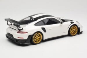 Porsche 911 991.2 GT2 RS Weissach Package Biały Ze Złotymi Felgami Minichamps 1:18 153068308 Metal — zdjęcie 2 z 6